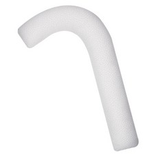 Ein Haus 圓點E棉質抱枕 手杖造型, 白色 灰色