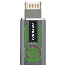 마블 메탈 컬러 8pin 어답터 젠더, 1개