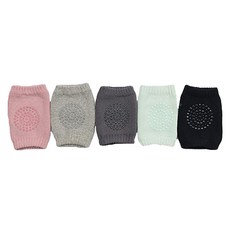 JOY MULTI 防滑護膝組, 粉色+灰色+深灰色+薄荷綠+深海軍藍, 1組