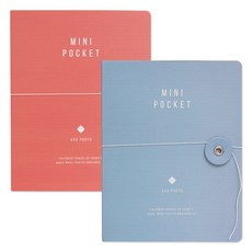 there's 6孔硬殼活頁夾收藏相冊 A5, 藍色+番茄紅, 20頁