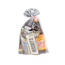 피크닉하우스 비접착봉투 15 x 22 cm x 30p + 페이퍼타이 30p, 투명 + 블랙 스트라이프, 1세트