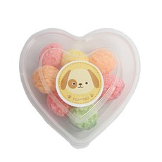 Picnic House 可拆蓋式愛心醬料罐 120 小 10 x 9.5 x 3.1 cm x 20入 + 動物貼紙 20張, 1套