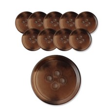 패션포인트 마크롱단추 무광 15mm, 탈색/BG반광, 10개입