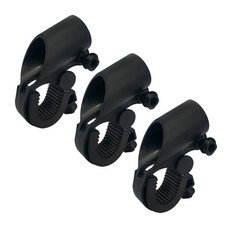 lightmania 加大款自行車燈架, 黑色, 3個