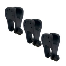 Light Mania U型自行車燈支架, 黑色的, 3片