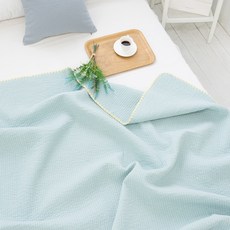 APOA ROOM Elly 60支紗長絨棉床墊毯, 薄荷