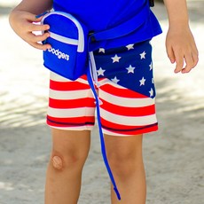 Lorry&Collin 男孩童國旗印花泳褲