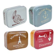 珀尼克 世界旅行鐵盒4件組 時鐘 + 海洋 + 艾菲爾鐵塔 + 鑰匙, 1套