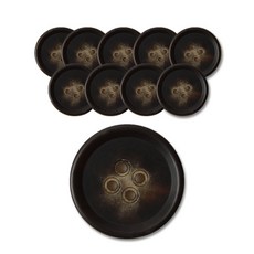 패션포인트 보이스 단추 23mm, BR, 10개입