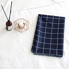 Daeil Company 大然防水布料 縫線格紋, 海軍藍(849W)