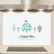 샤이니아트 주방아트보드 땡큐 화이트, 1개