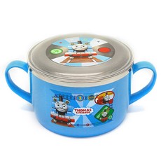 Thomas&Friends 湯瑪士小火車 圖案不鏽鋼附蓋拉麵碗, 混色, 1入