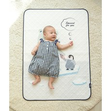 오브엔 실리콘 유아방수 패드요, 그레이펭귄, 1개