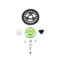 GPM ALUMINIUM SPUR GEAR ADAPTER + STEEL GEAR 58T & 17T, G, 1세트
