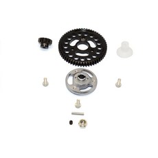 GPM ALUMINIUM SPUR GEAR ADAPTER + STEEL GEAR 58T & 15T, GS, 1세트