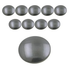 Ljstore 光澤圓形復古金屬鈕扣 15mm, 黑色, 10個