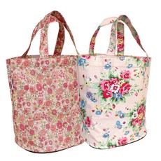 Funique 排水野餐包2件套粉色迷迭香+粉色花朵, 1套, 粉色