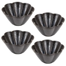 디어리빙 모던플로엣 볼 13cm, 블랙, 4개입