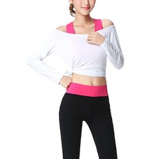 DM女款修身瑜珈長袖 3件組