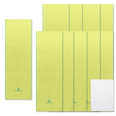 Songwol 松月 運動毛巾 綠色10入+素色抹布 白色, 混色, 1套