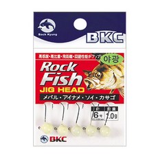 BKC백경조침 야광 볼락 지그헤드 BK-941 1.0추, 1세트
