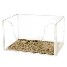 AOLO 方形壓克力貓砂盆, 單一顏色, 1個