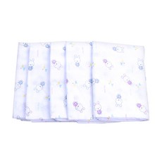 베베원 천기저귀겸 다용도타올, 토끼친구, 5개