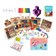 GabeFamily 大算盤13種體驗數學組 初級+組成品 4種, 混色