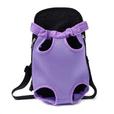 슈퍼식스 반려견 휴대용 통기성좋은 이동가방 S, 메쉬퍼플, 1개