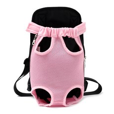 슈퍼식스 반려견 휴대용 통기성좋은 이동가방 S, 메쉬핑크, 1개