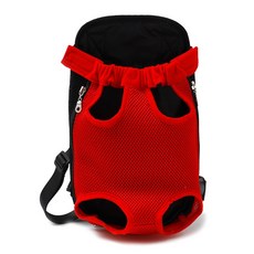 슈퍼식스 반려견 휴대용 통기성좋은 이동가방 S, 메쉬레드, 1개