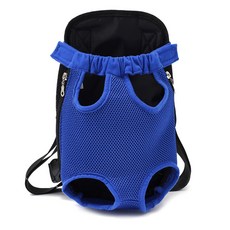 슈퍼식스 반려견 휴대용 통기성좋은 이동가방 S, 메쉬블루, 1개