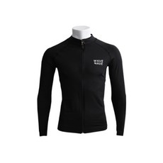 NAYA STYLE 男款素色拉鍊長袖防曬泳衣