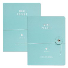 there's 4*6袖珍迷你相冊 2入, 薄荷, 20張