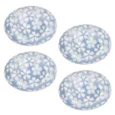 質感花瓣圖案筷架, 混色, 4件