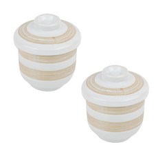 條紋印花茶杯, 混色, 2套