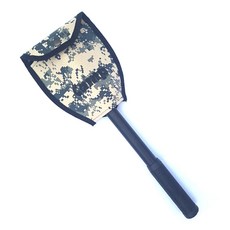 버팔로 2단접이식 고강도 스틸 야전삽 + 전용 케이스, 혼합 색상, 1세트