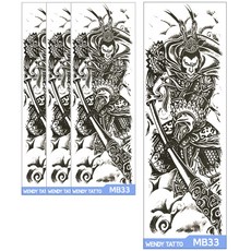 PartyBok.com 長版大型紋身貼紙, MB33, 4個