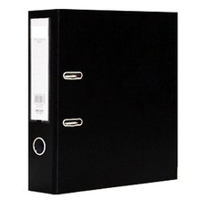 슈퍼식스 사무용폴더 파일철 2공 두께 7.5cm, 블랙, 1개