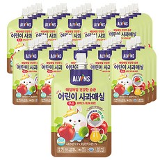 엘빈즈 매일 매일 건강한 습관 어린이 주스, 80ml, 40개, 사과매실