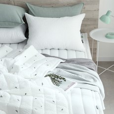 taccatacca 動物刺繡夏季涼爽薄被枕套組