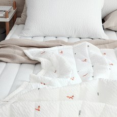 taccatacca 動物刺繡夏季涼被, 狐狸先生
