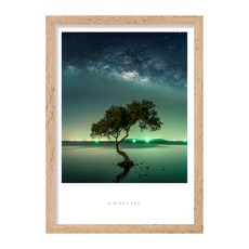 씽크어스 북유럽 감성액자 사진 23 밤하늘C, 베이지