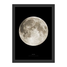 Think Us 北歐風相框 照片 32 月亮, 黑色