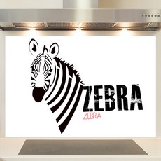 샤이니아트 주방아트보드 지브라 화이트, 1개