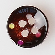 HR大鈕扣 喬治敦鈕扣 NO14 11mm, 單一顏色, 12個