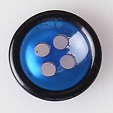 HR大鈕扣 喬治城鈕扣 NO11 11mm, 混合色, 12個