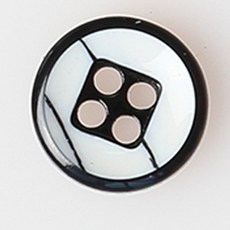 HR大鈕扣 喬治敦鈕扣 NO23 11mm, 混合顏色, 12個