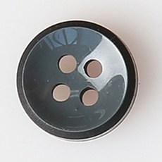 HR大鈕扣 喬治城鈕扣 NO8 11mm, 單一顏色, 12個