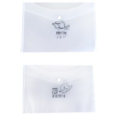 슈퍼식스 A4파일폴더 방수똑딱이 프리스타일, 랜덤 발송, 2개입